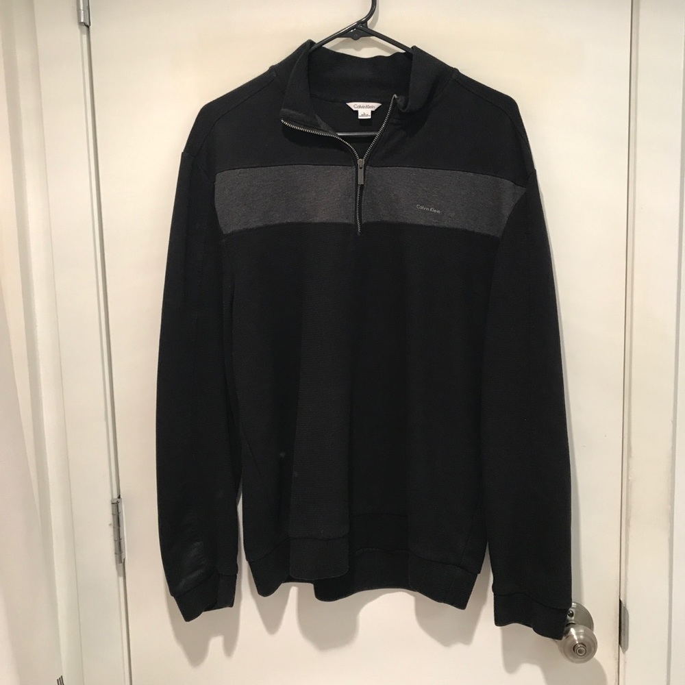 Calvin Klein Black Quarter Zip